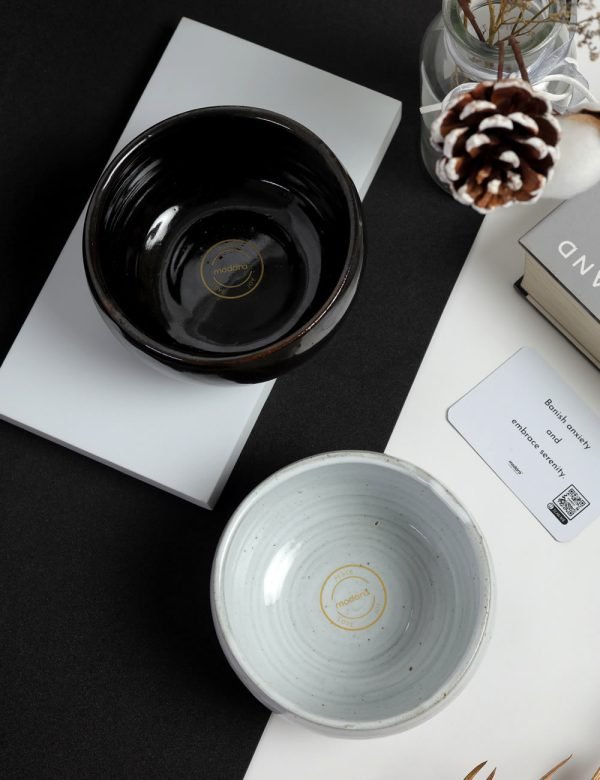 Handmade Masking Bowl with 9k Gold